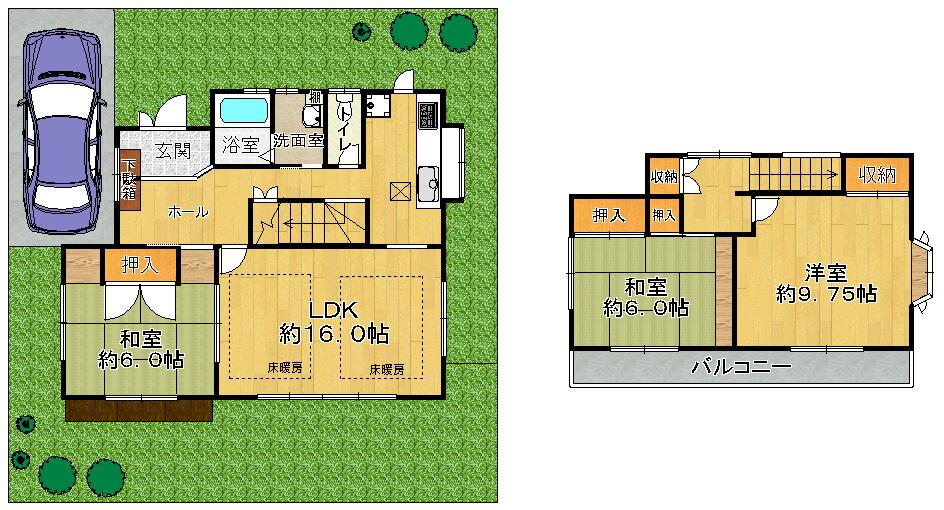 Floor plan. 21.5 million yen, 3LDK, Land area 146.2 sq m , Building area 99.25 sq m