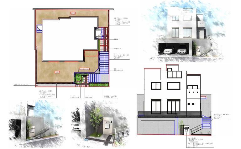 Building plan example (Perth ・ appearance). Building plan example