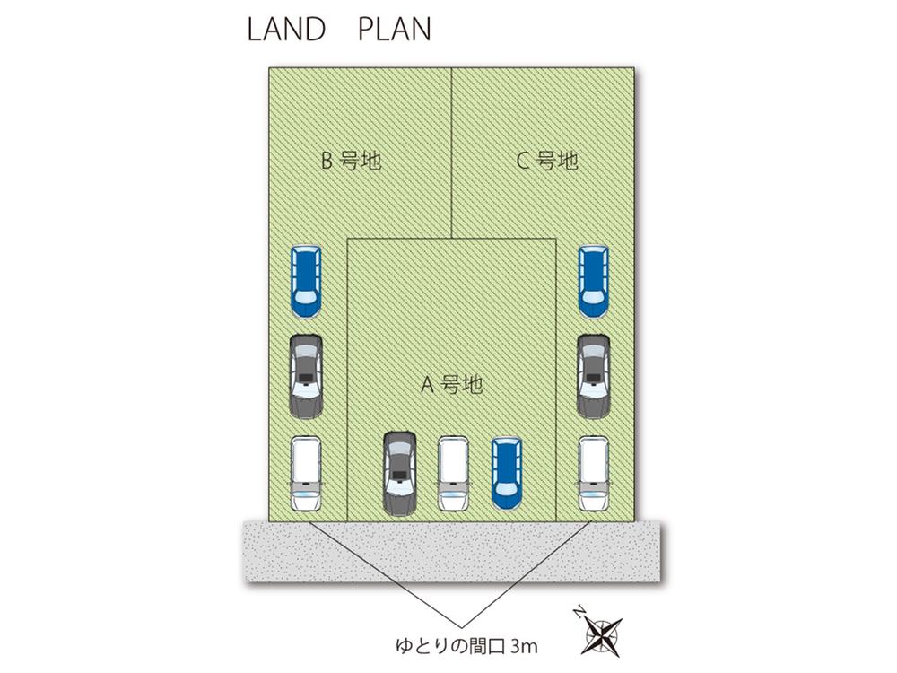 The entire compartment Figure. Three all sections parking spaces! !