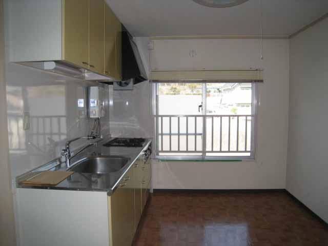 Living and room. System kitchen