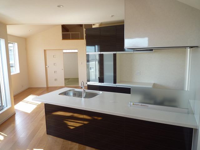 Kitchen. Dishwasher with a system Kitchen