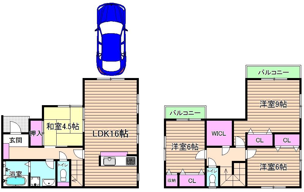 Floor plan. Price 32,800,000 yen, 4LDK, Land area 103.5 sq m , Building area 100.44 sq m