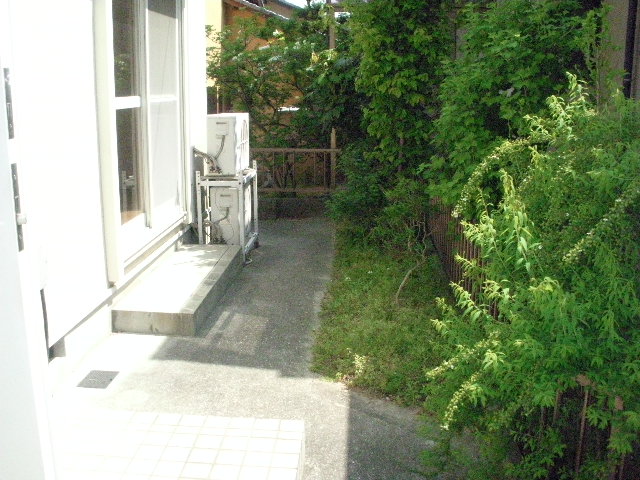 Building appearance. Garden