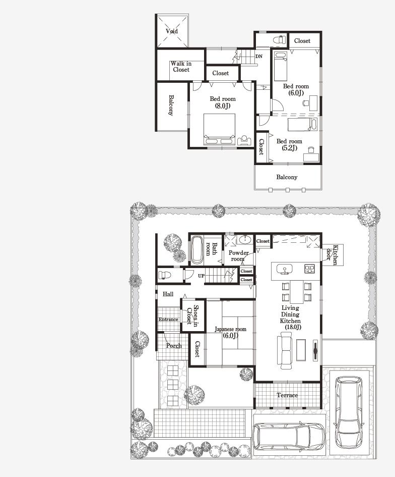 Floor plan. (23-7 No. land), Price 43,800,000 yen, 4LDK+S, Land area 188.6 sq m , Building area 115.7 sq m