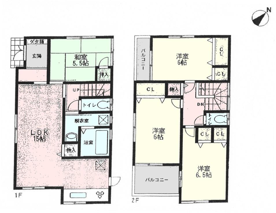 Floor plan. 32,300,000 yen, 4LDK, Land area 226.08 sq m , Building area 95.17 sq m