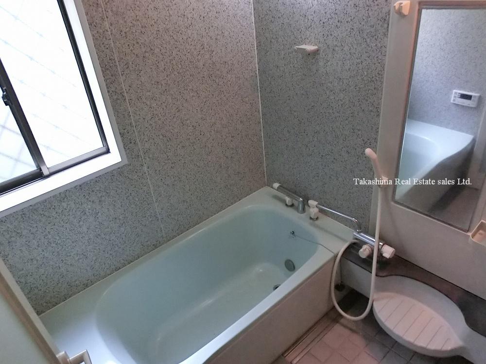 Bathroom. Bathroom is equipped with heating dryer.