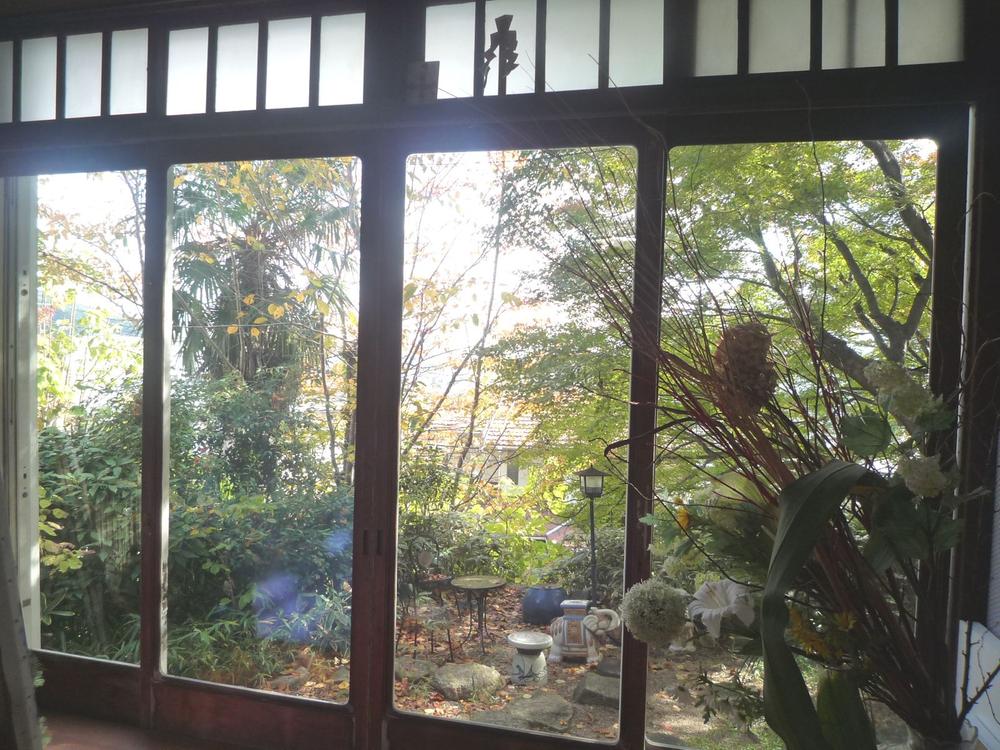 Other introspection. Overlooking the garden from the veranda