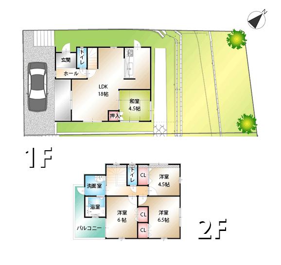 Floor plan. 1000m to Cope Nakayamadai