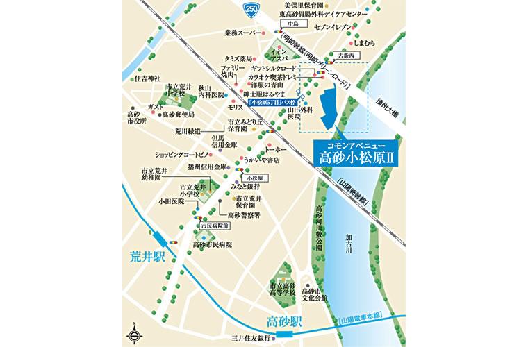 Local guide map. Area Map