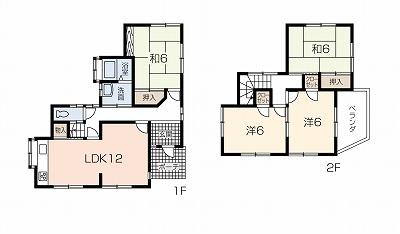 Floor plan. 8.5 million yen, 5DK, Land area 118.35 sq m , Building area 87.79 sq m