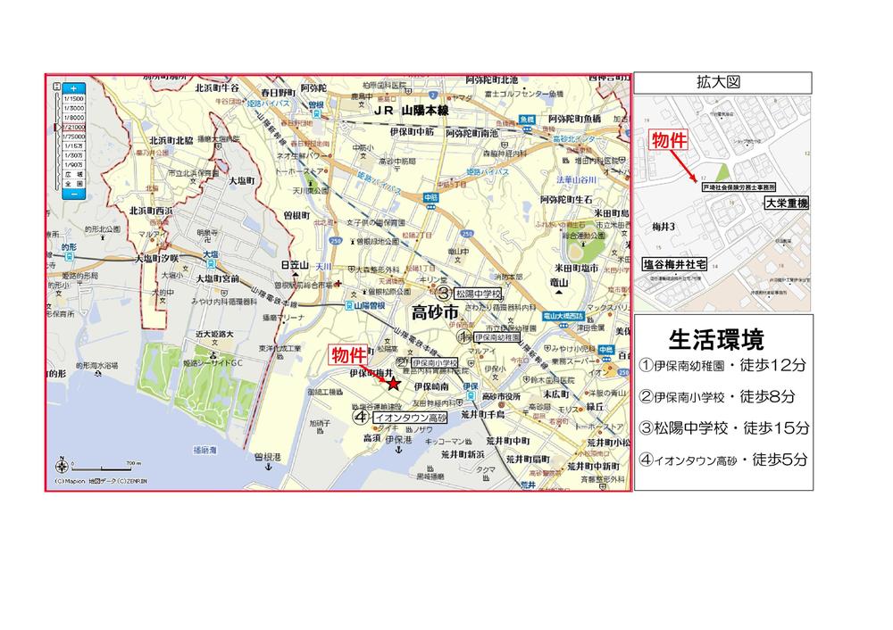 Local guide map. Ion Town is just around the corner! ! 