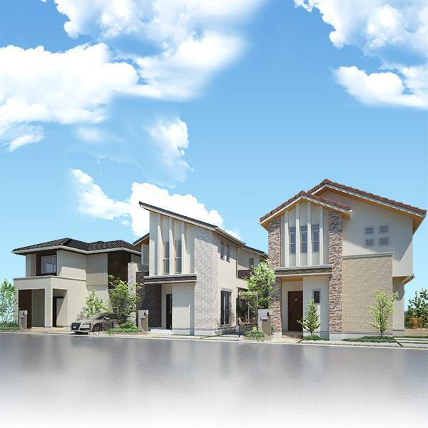 Model house photo. It was model house construction start! 