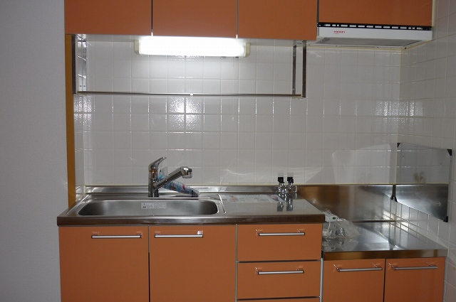 Kitchen. Lovely color of the kitchen