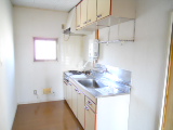 Kitchen. There is a small window