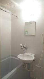 Bath. With bathroom dryer