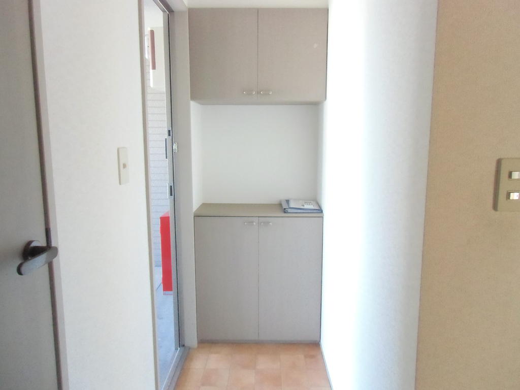 Entrance. Shoe box, There are storage capacity because the top and bottom. 