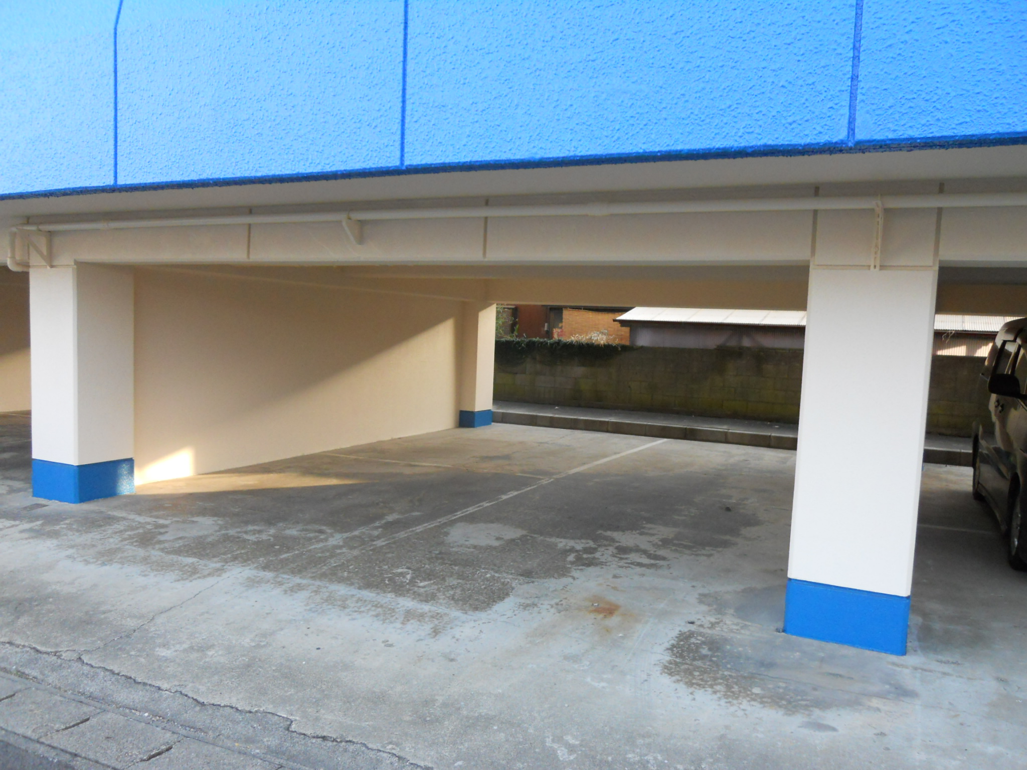 Parking lot. With the roof, Put you two!