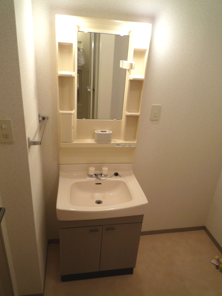 Washroom. Indoor Laundry Storage