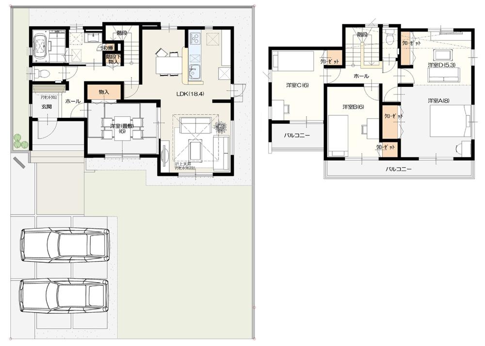 Floor plan. Ibaraki real estate to Ibaraki Grandy House