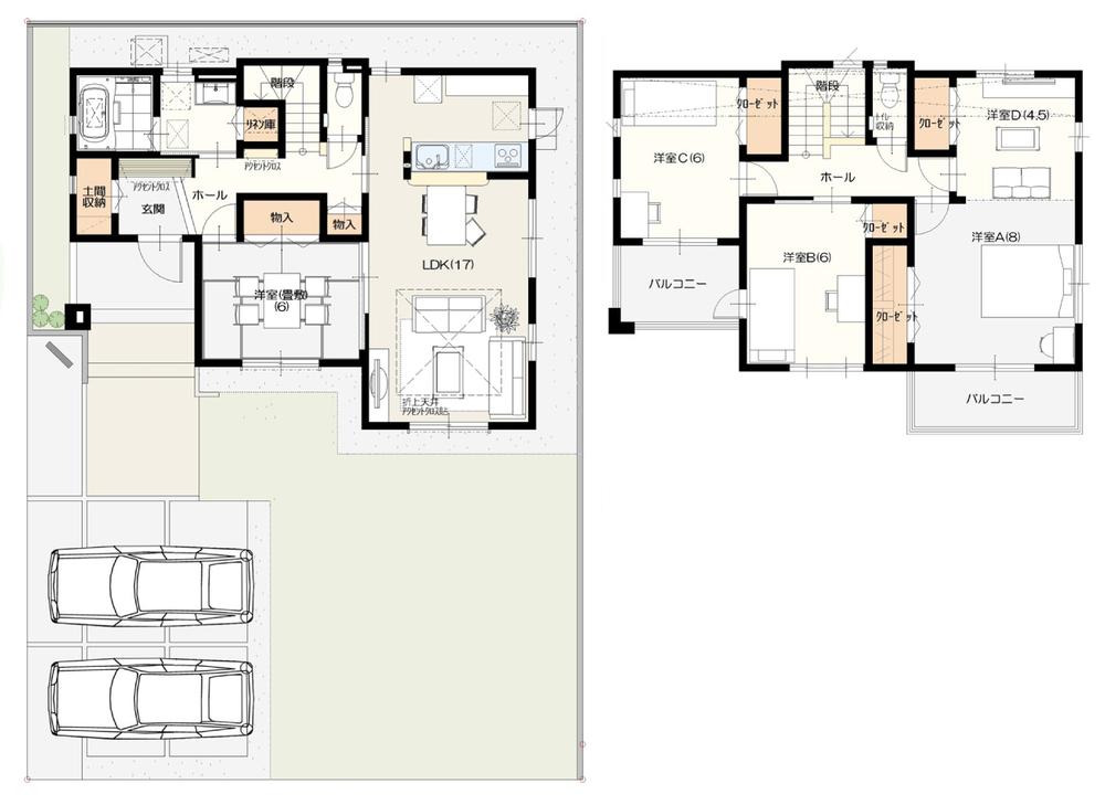 Floor plan. Ibaraki real estate to Ibaraki Grandy House