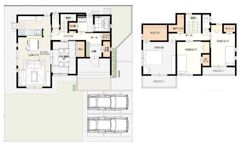 Floor plan. Ibaraki real estate to Ibaraki Grandy House