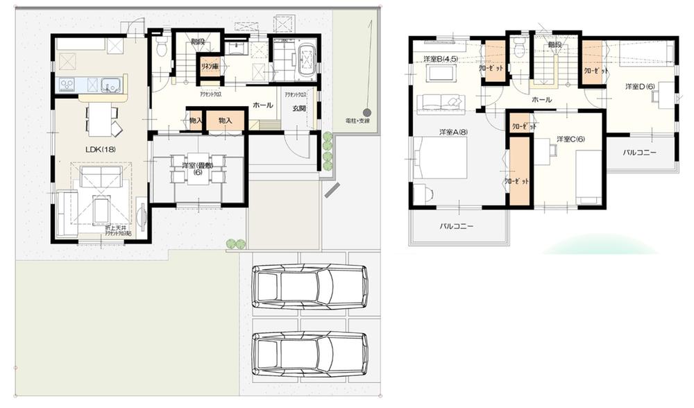 Floor plan. Ibaraki real estate to Ibaraki Grandy House