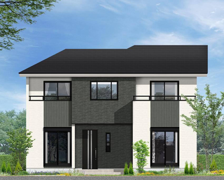 Rendering (appearance). A house with a separate sum space of residential-oriented (8 Building) Rendering