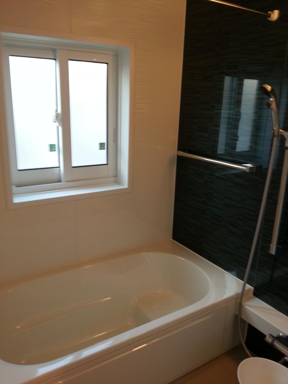 Bathroom. With bathroom dryer in the fashionable na design