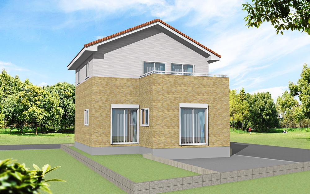 Rendering (appearance). Pokkapoka in the garden to the south. 