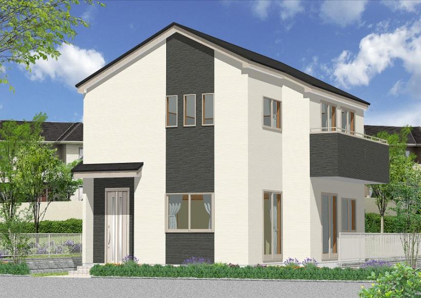 Rendering (appearance). Warm house in Zenshitsuminami orientation. 