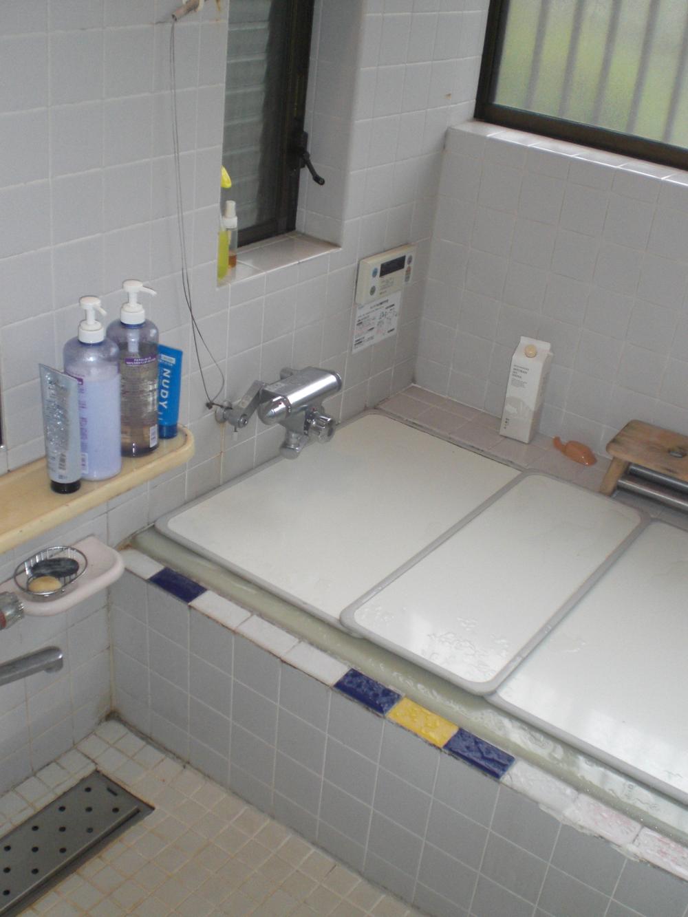 Bathroom. Bathing with cleanliness