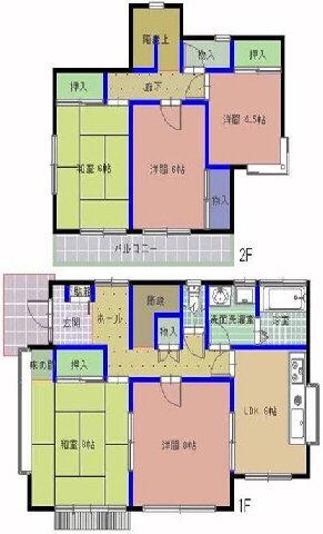 Floor plan. 14.5 million yen, 5DK, Land area 218.18 sq m , Building area 100.73 sq m