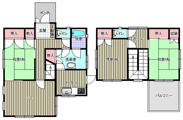Floor plan. 24,800,000 yen, 3LDK, Land area 165.88 sq m , Building area 85.37 sq m