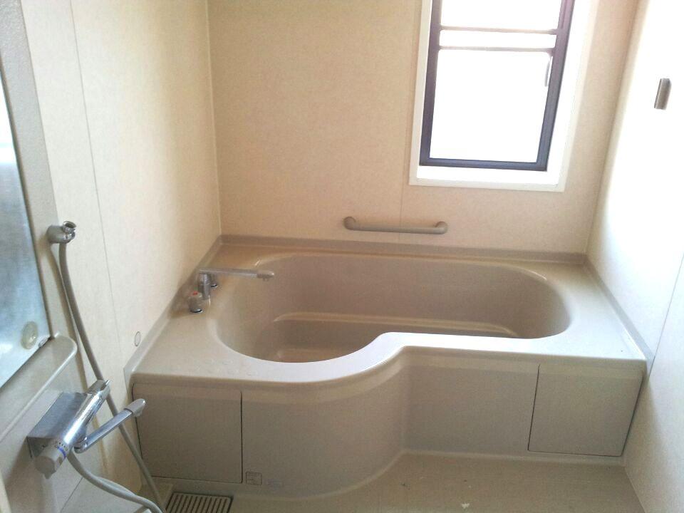 Bathroom. Cute shape of the unit bus