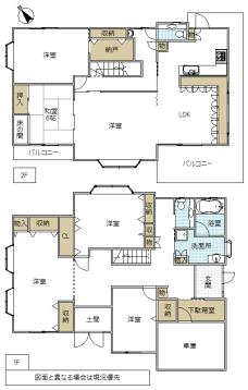 Floor plan. 26 million yen, 5LDK, Land area 236.16 sq m , Building area 202.05 sq m