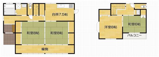 Floor plan. 25 million yen, 4DK, Land area 272.28 sq m , Building area 101.02 sq m