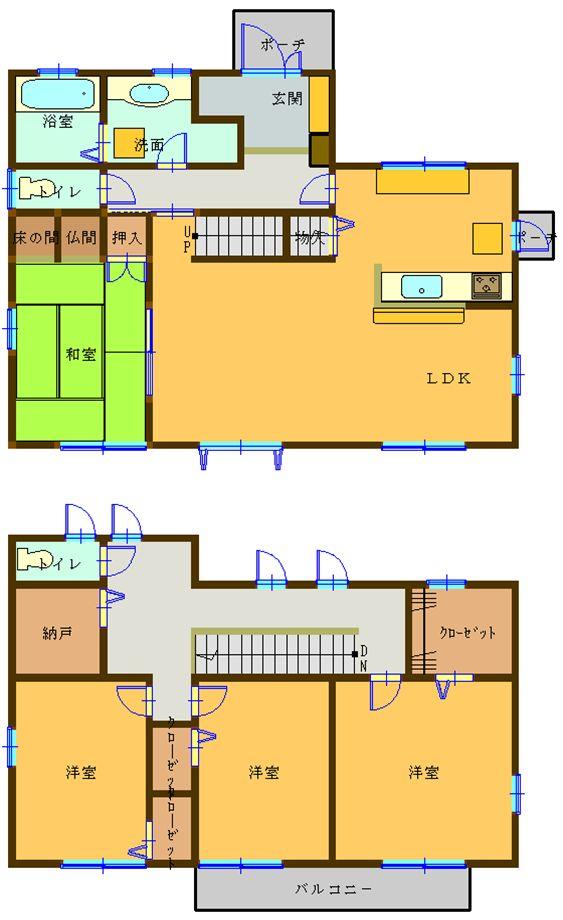 Floor plan. 27 million yen, 4LDK, Land area 217.88 sq m , Building area 126.23 sq m