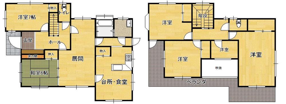 Floor plan. 39,800,000 yen, 6LDK, Land area 429.84 sq m , Building area 181.42 sq m