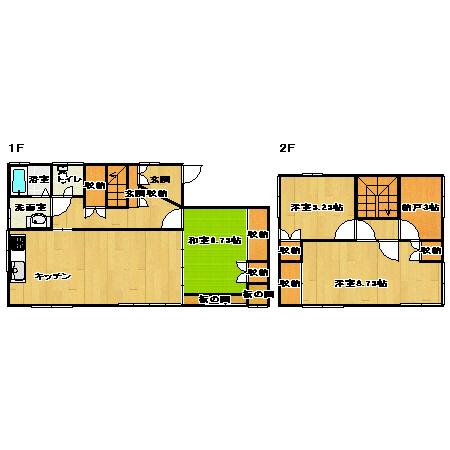 Floor plan. 16.8 million yen, 3LDK + S (storeroom), Land area 142.67 sq m , Building area 101.8 sq m