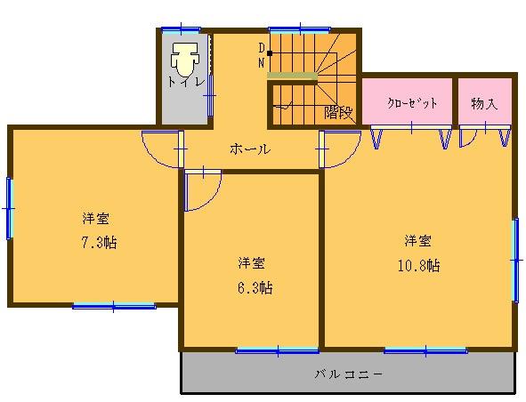 Floor plan. 26,800,000 yen, 4LDK, Land area 186.11 sq m , Building area 121.25 sq m 2 Kaikan floor plan