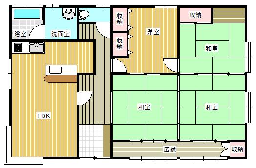 Floor plan. 15 million yen, 4LDK, Land area 300.56 sq m , Building area 300.56 sq m