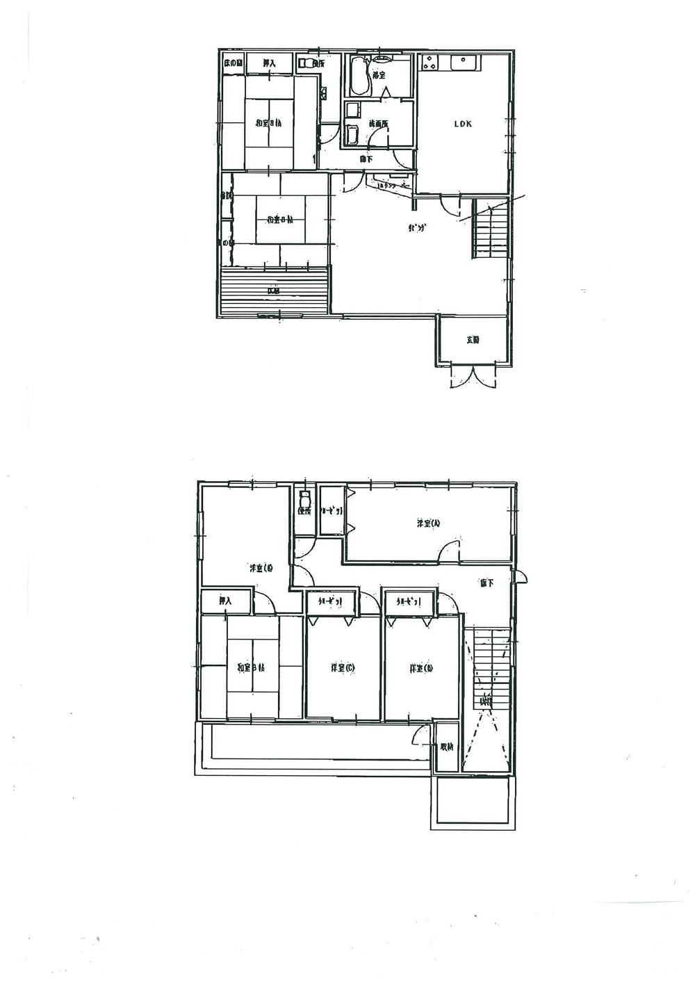 Floor plan. 23.8 million yen, 8LDK + S (storeroom), Land area 251.24 sq m , Building area 220.02 sq m