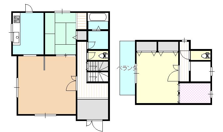 Floor plan. 15.8 million yen, 2LDK + S (storeroom), Land area 187.22 sq m , Building area 109.87 sq m