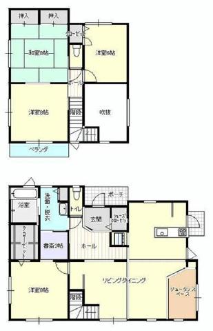 Floor plan. 22 million yen, 4LDK, Land area 336.1 sq m , Building area 131.28 sq m