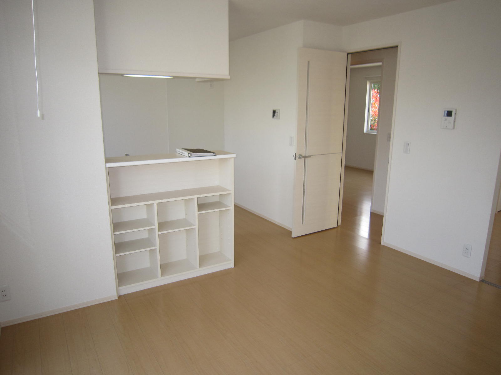 Living and room. Stylish living room with a display storage