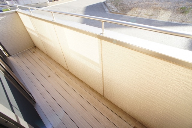 Balcony. Wide balcony