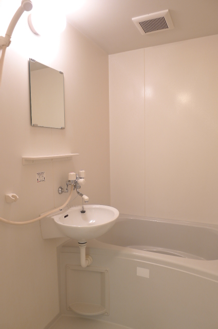 Bath. Also it has a mirror in the bath