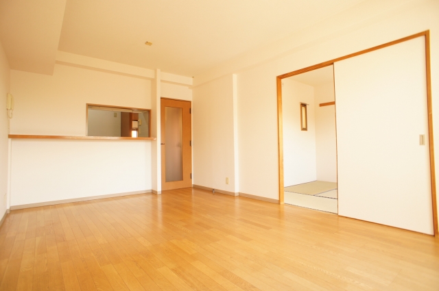 Living and room. Bright living room of flooring