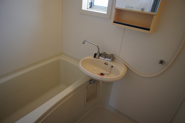 Bath. Bathing with a window