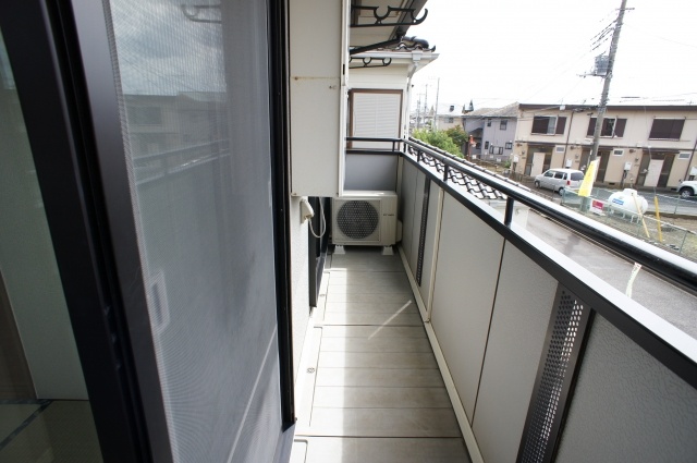 Balcony. Wide balcony